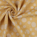 Double Gauze Jaquard Dots gelb