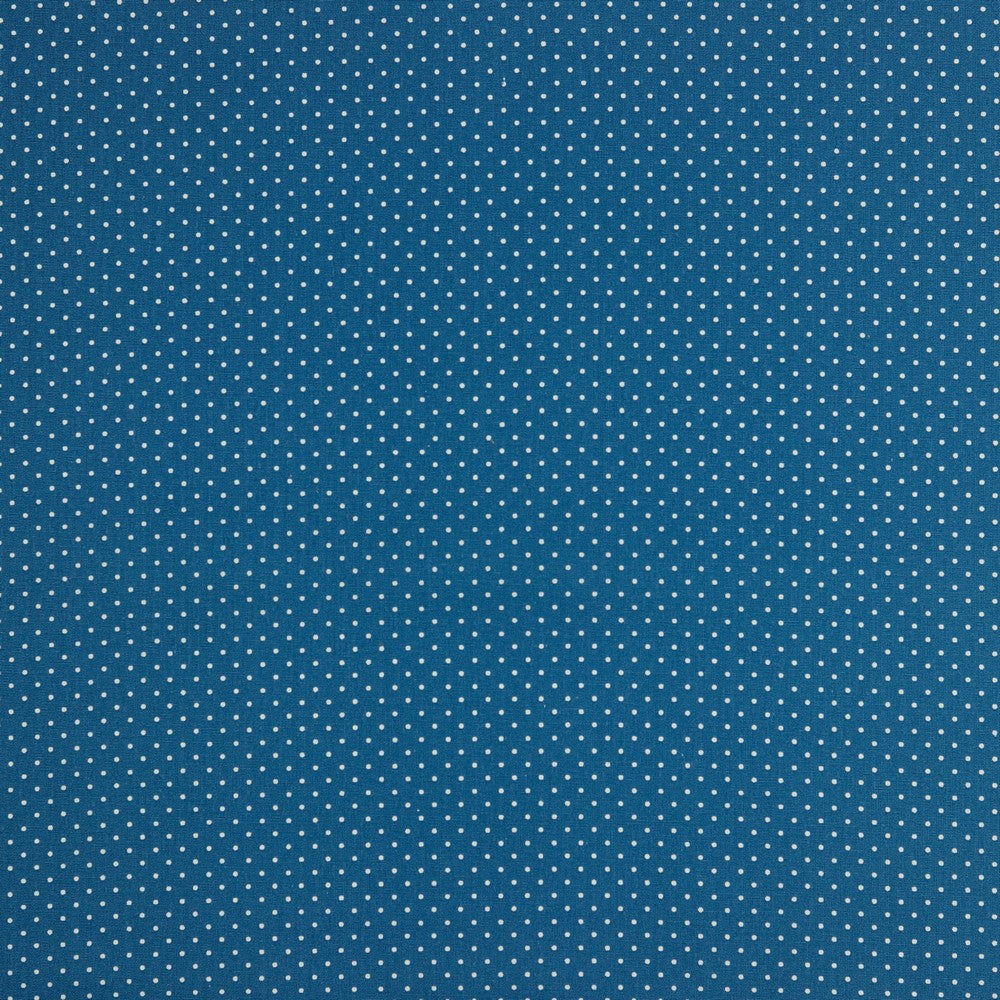 Popeline feine Punkte blau