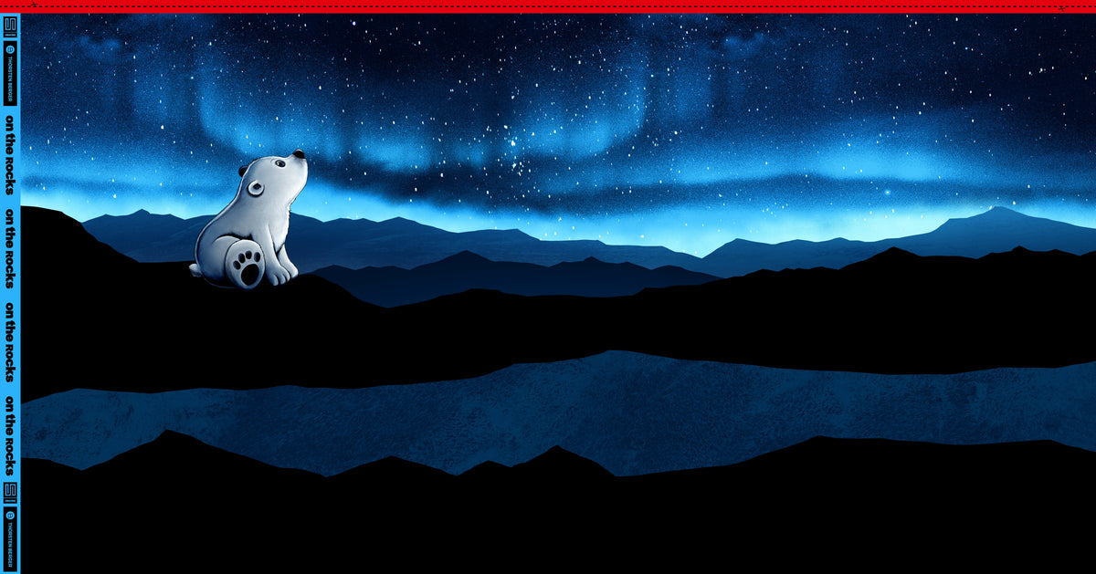 On the Rocks – Eisbär Sternenhimmel Panel