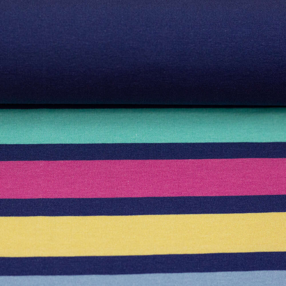 Modal French Terry SIMPLY STRIPES Panel by lillesol & pell