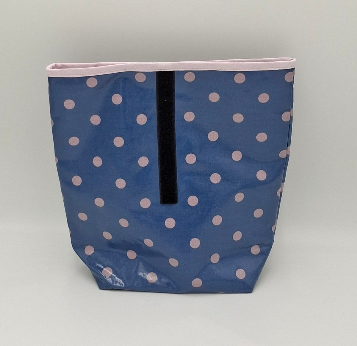 Lunchbag Punkte blau-lila/Bikinibag