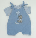Luftiges Musselin Babyset Latzhose Gr. 68 Hund