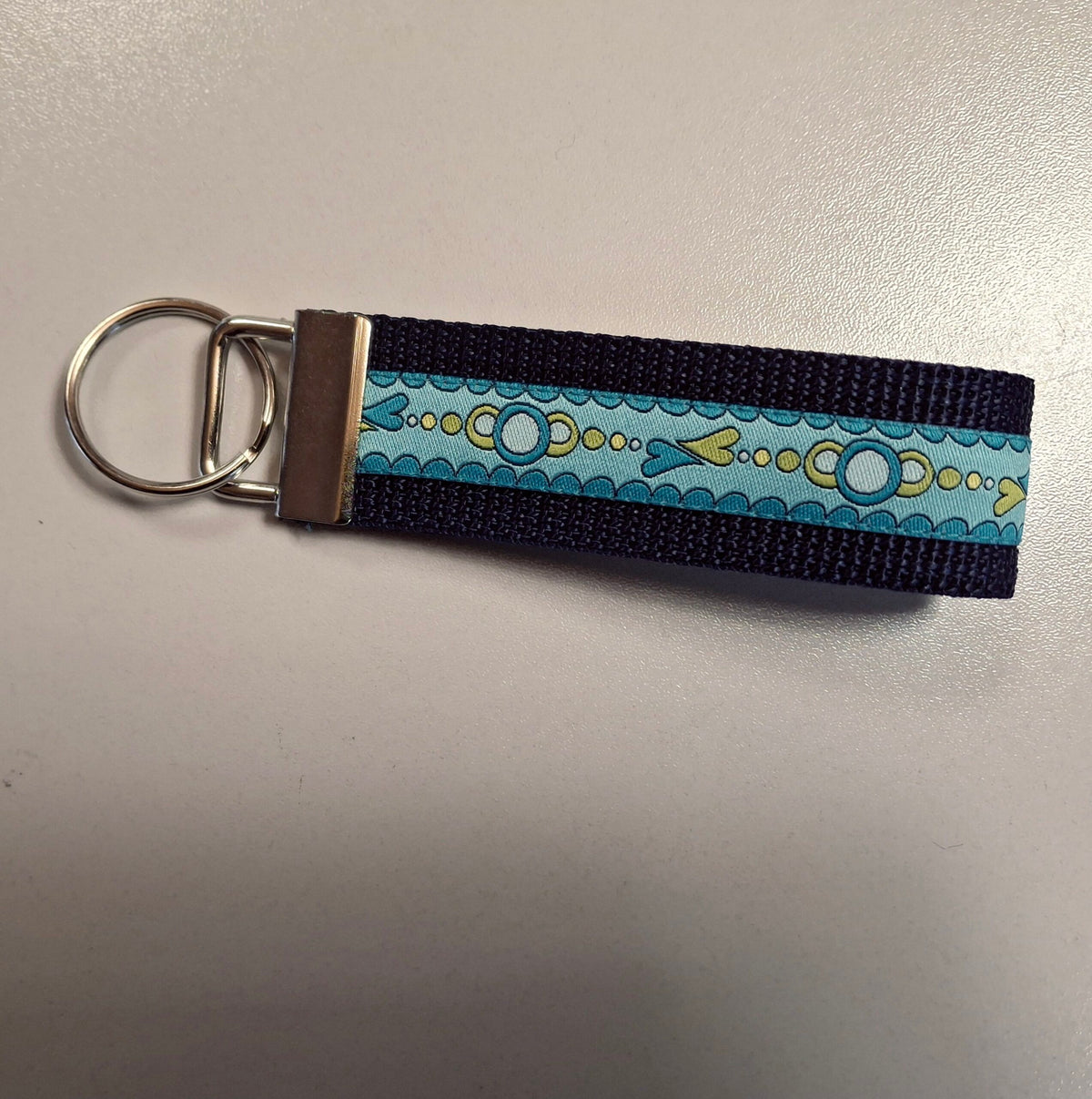 Schlüsselanhänger Herzen blau
