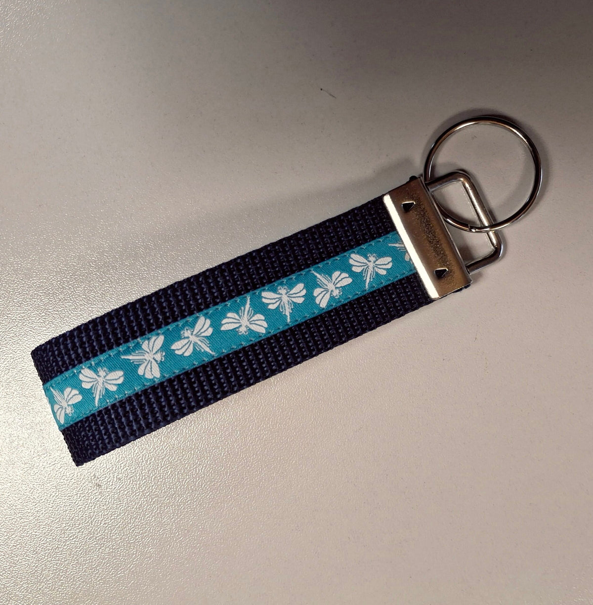 Schlüsselanhänger Libellen blau