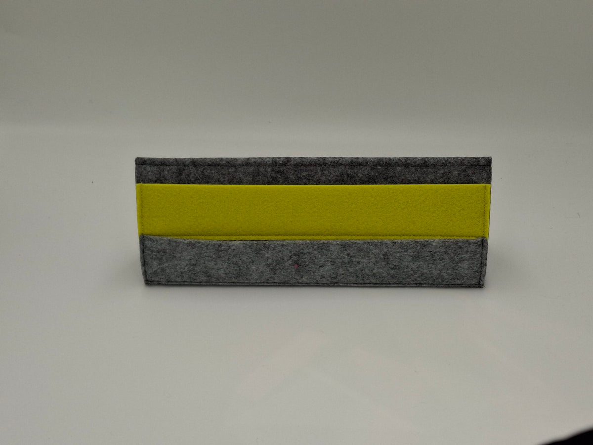 Kartenhalter grau gelbgrün