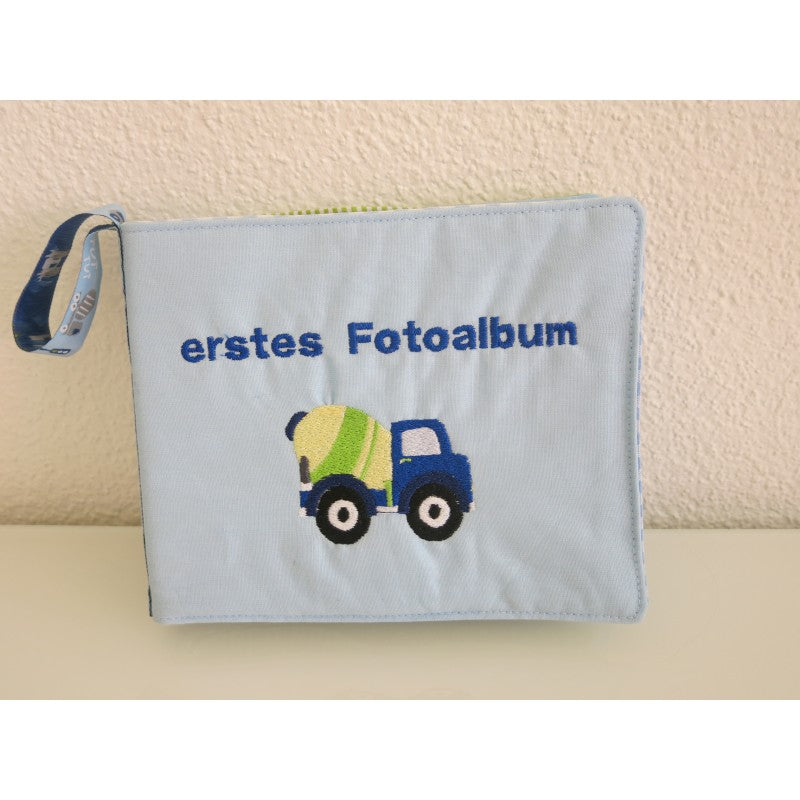 Fotoalbum Betonmischer blau-grün