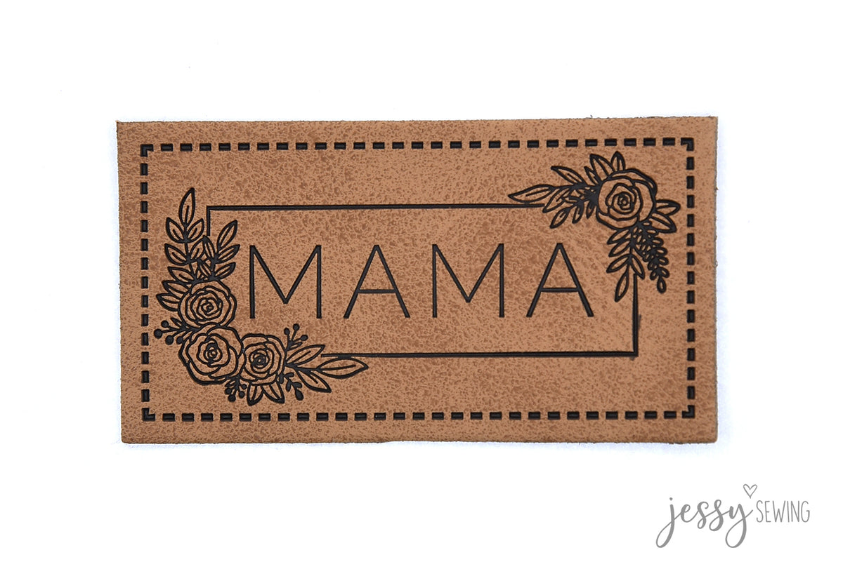 Kunstlederlabel Mama