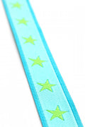 Webband Sterne türkis-lime