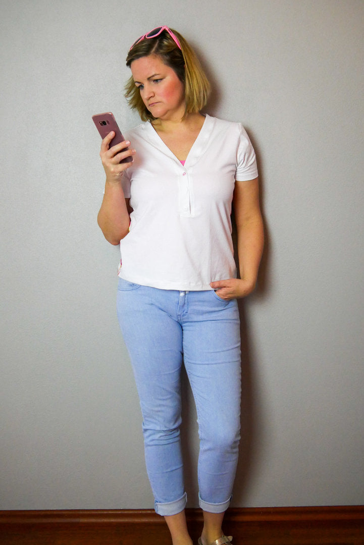 Papierschnittmuster No.53 Shirt mit Knopfleiste