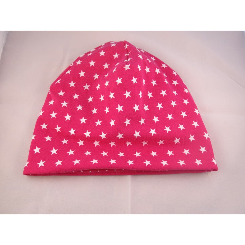 Mütze Sterne/Punkte pink