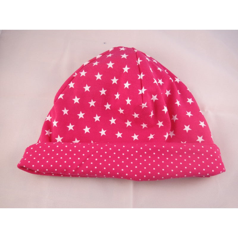 Mütze Sterne/Punkte pink
