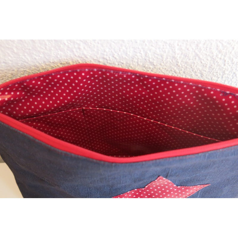 Necessaire dunkelblau mit Stern