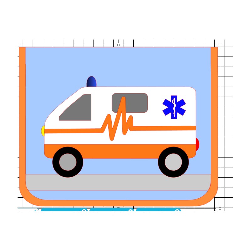 Kindergartentasche Krankenwagen