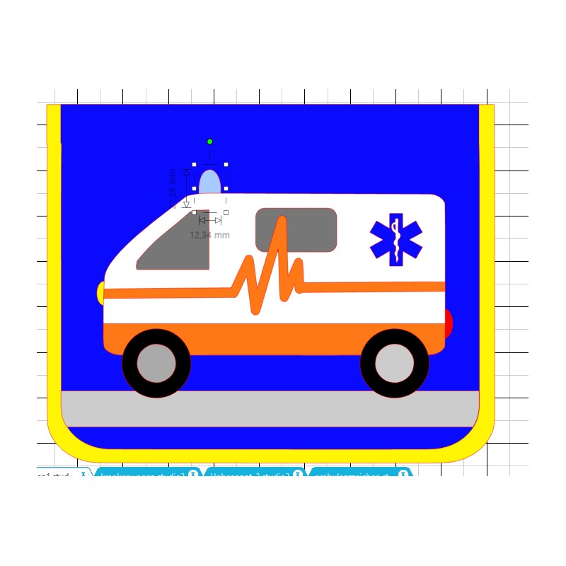 Kindergartentasche Krankenwagen
