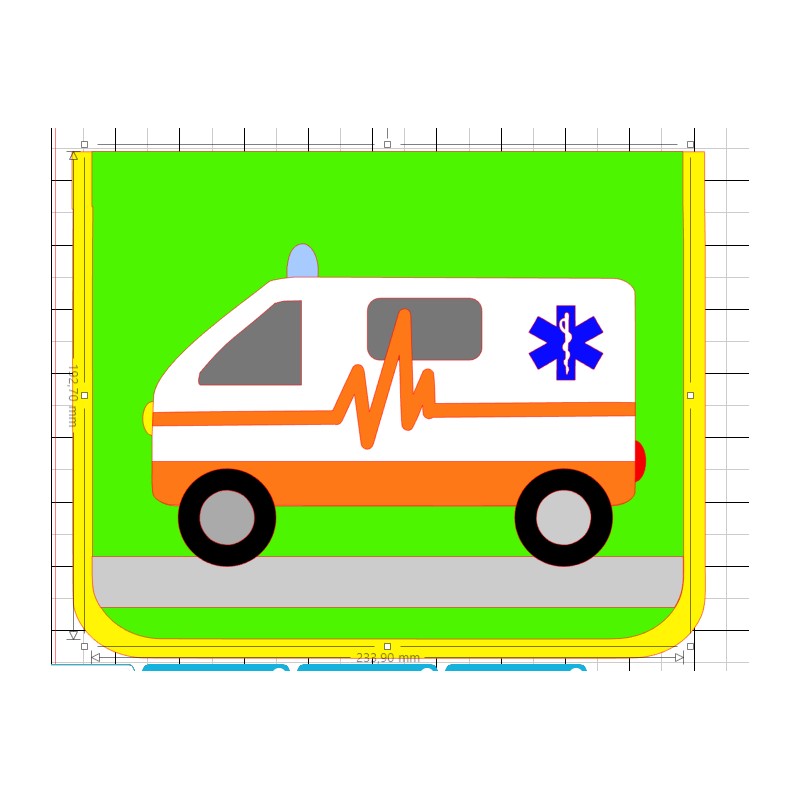 Kindergartentasche Krankenwagen