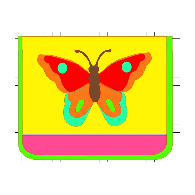 Kindergartentasche Schmetterling