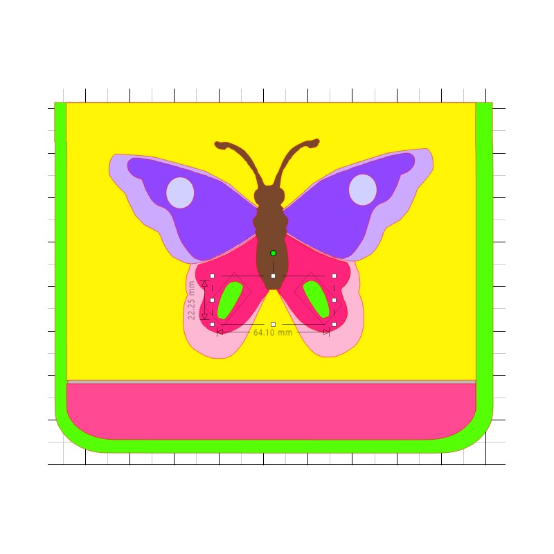 Kindergartentasche Schmetterling