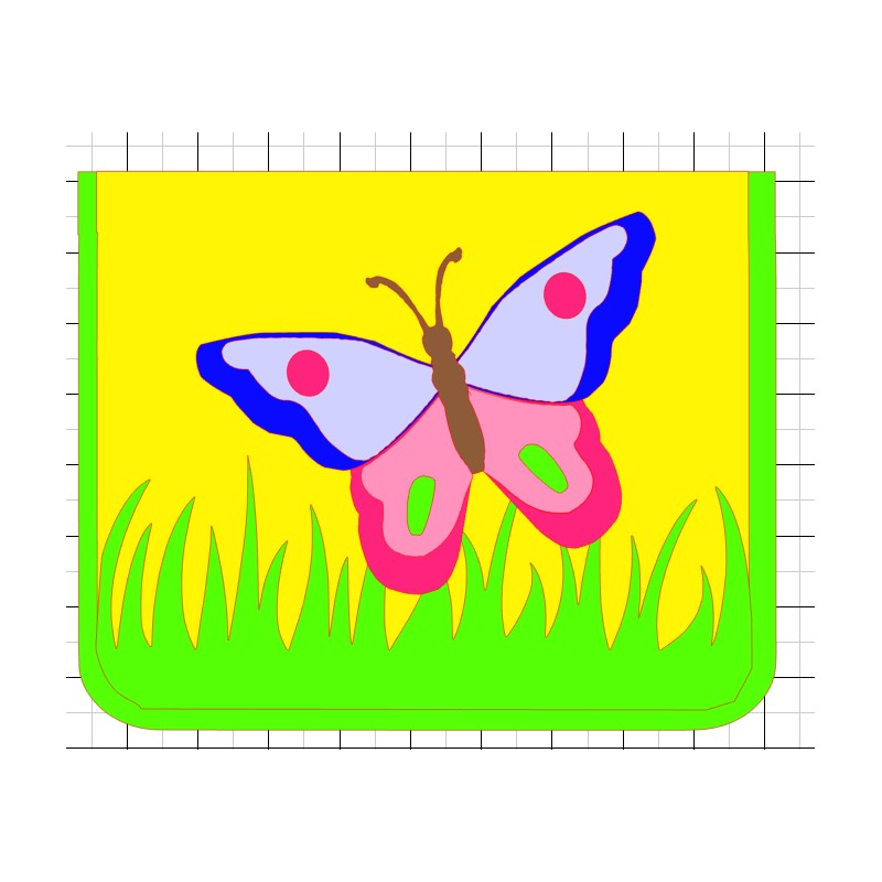 Kindergartentasche Schmetterling