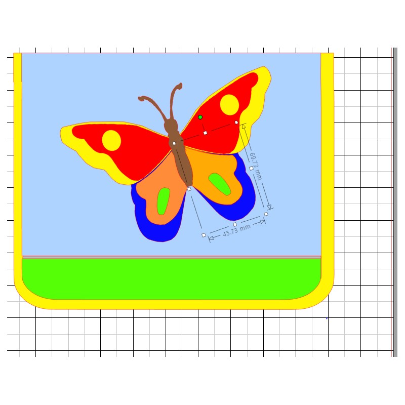 Kindergartentasche Schmetterling