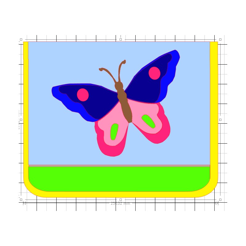 Kindergartentasche Schmetterling