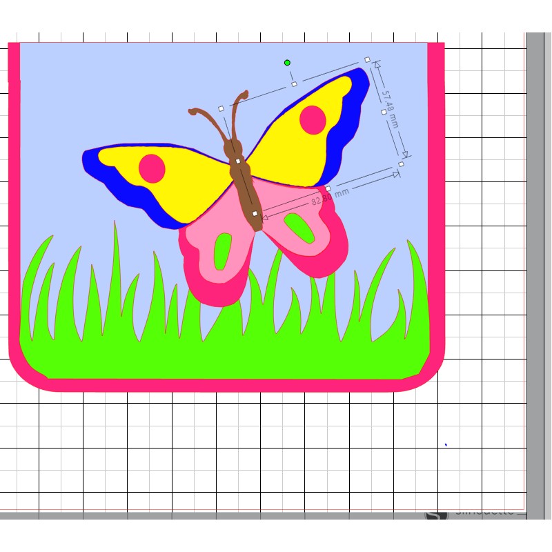 Kindergartentasche Schmetterling