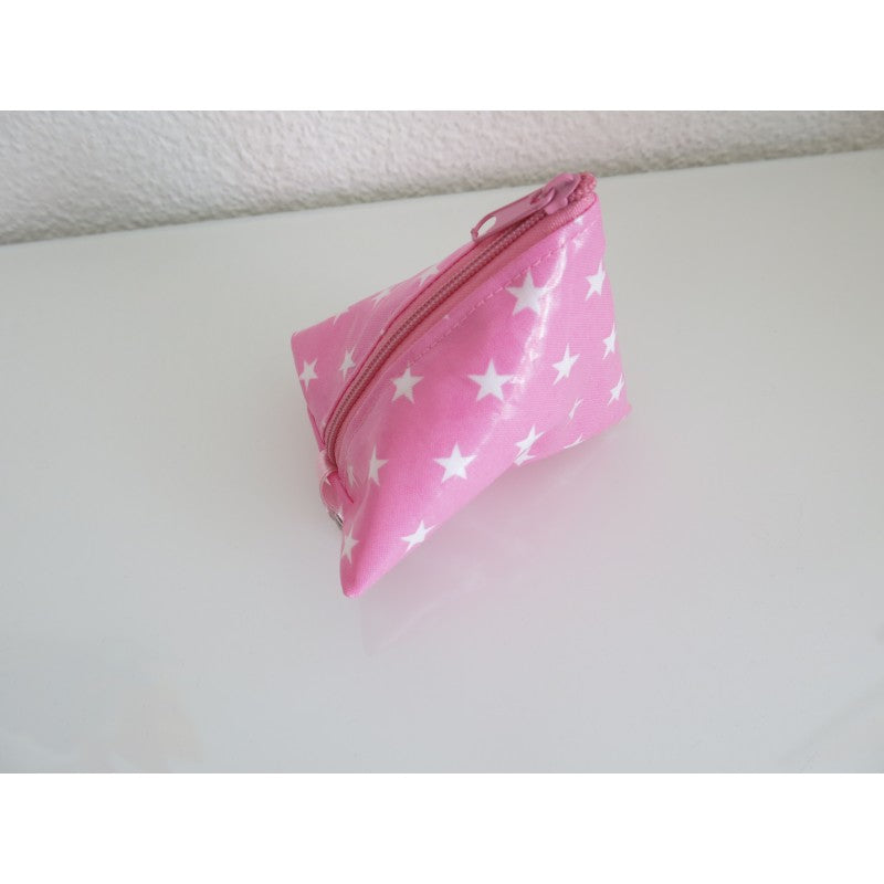 Nuggitäschli, Pyramidentäschli, pinke Sterne