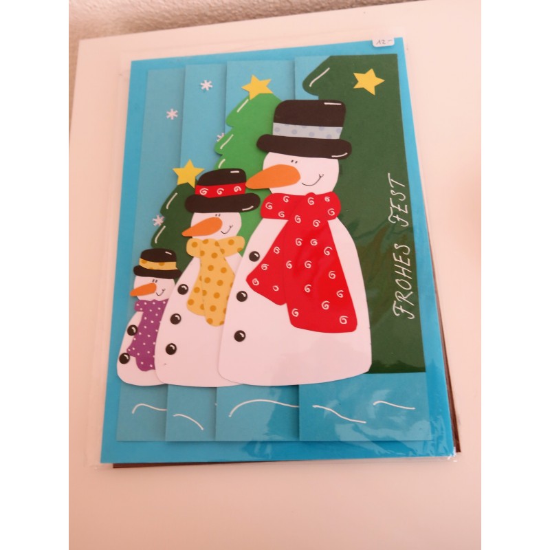 Karte Schneemann