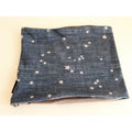 Loop jeansblau mit grauen Sternen