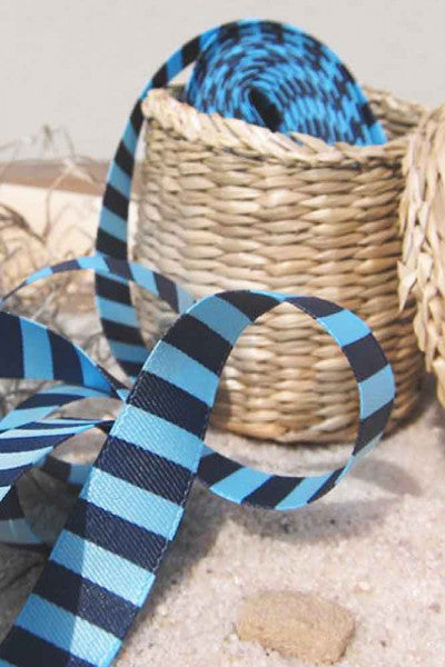 Webband Ringel blau-marine