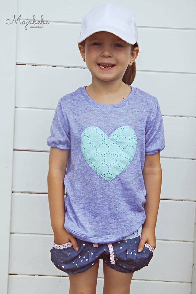Papierschnittmuster Basicshirt Kinder