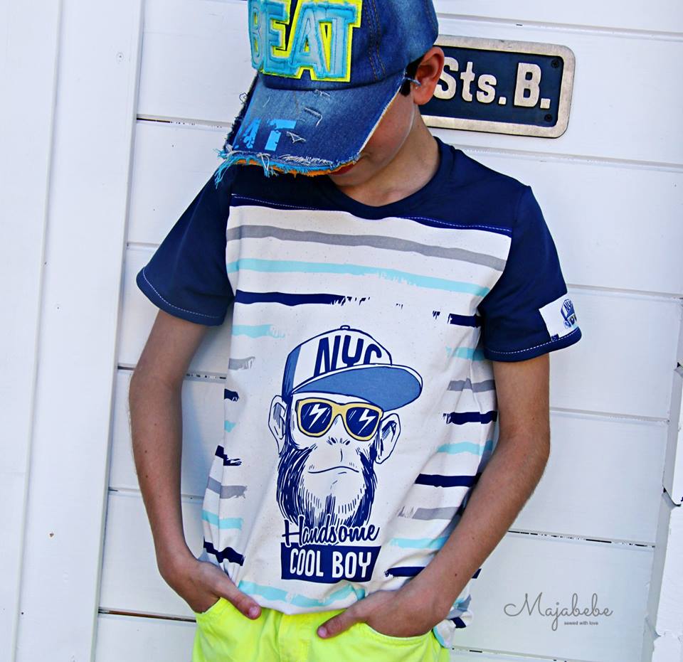 Papierschnittmuster Basicshirt Kinder