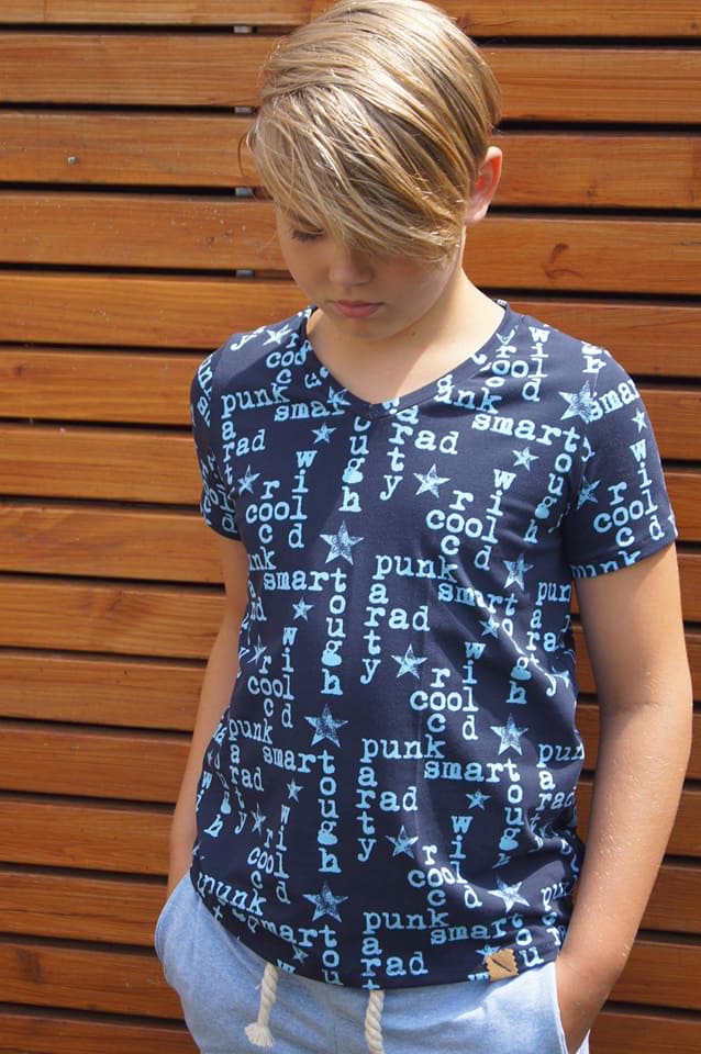 Papierschnittmuster Basicshirt Kinder