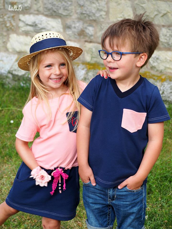 Papierschnittmuster Basicshirt Kinder
