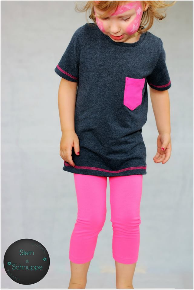 Papierschnittmuster Basicshirt Kinder