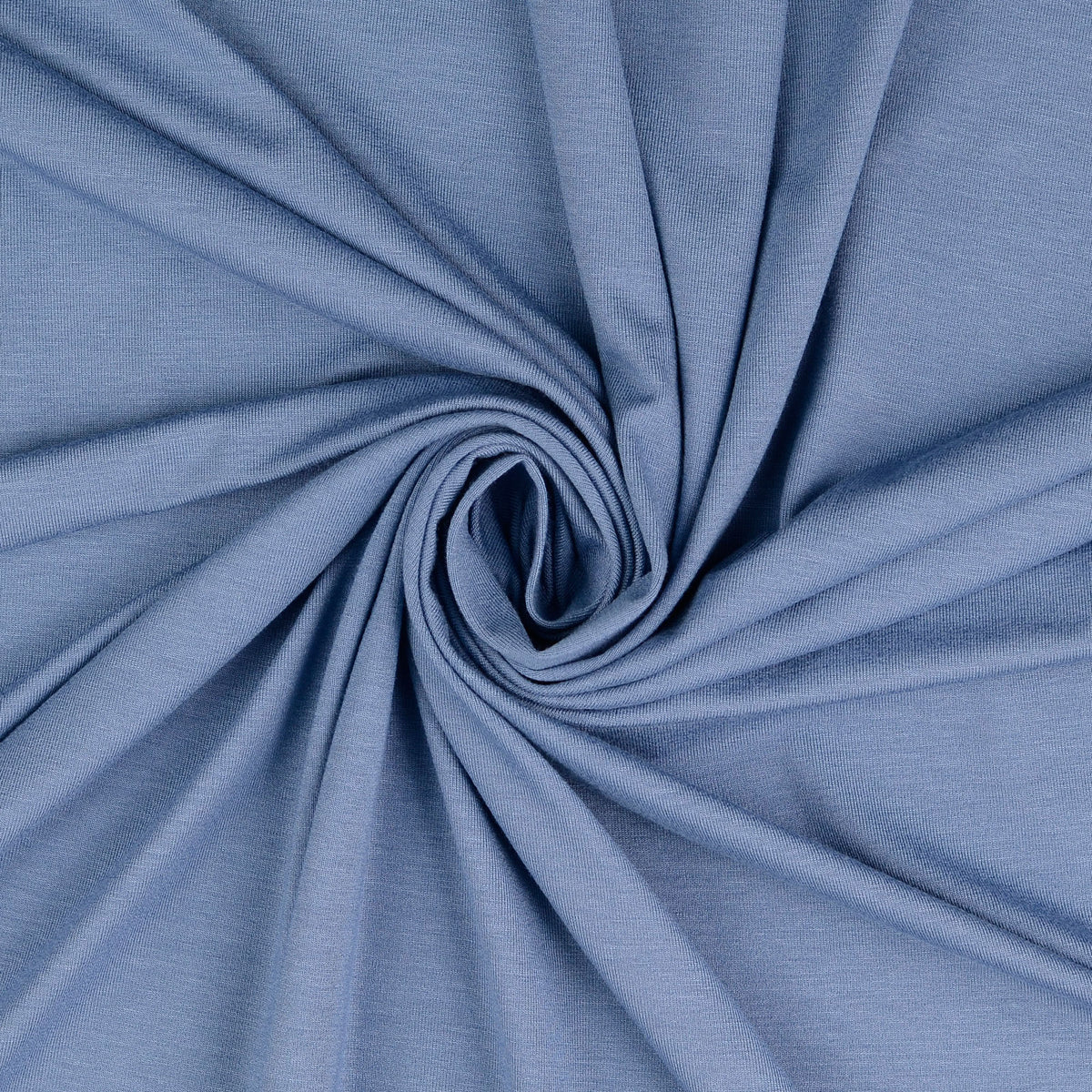 Viskosejersey uni jeansblau