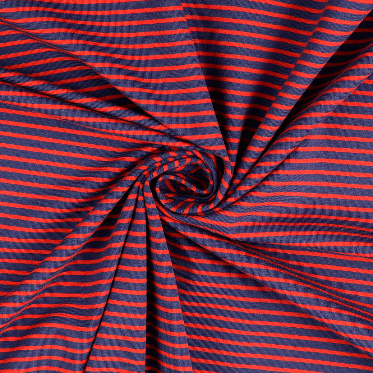 Jersey Streifen marine - rot