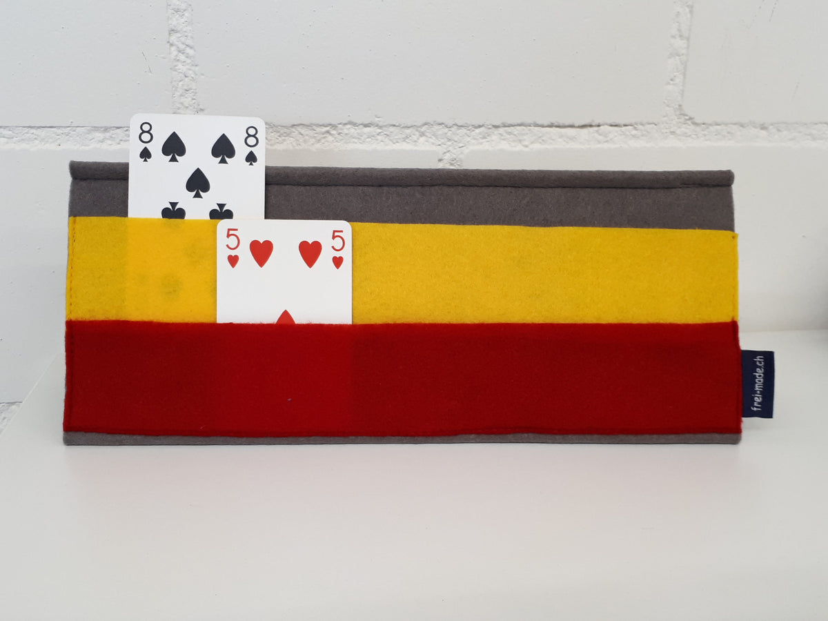 Kartenhalter gelb rot