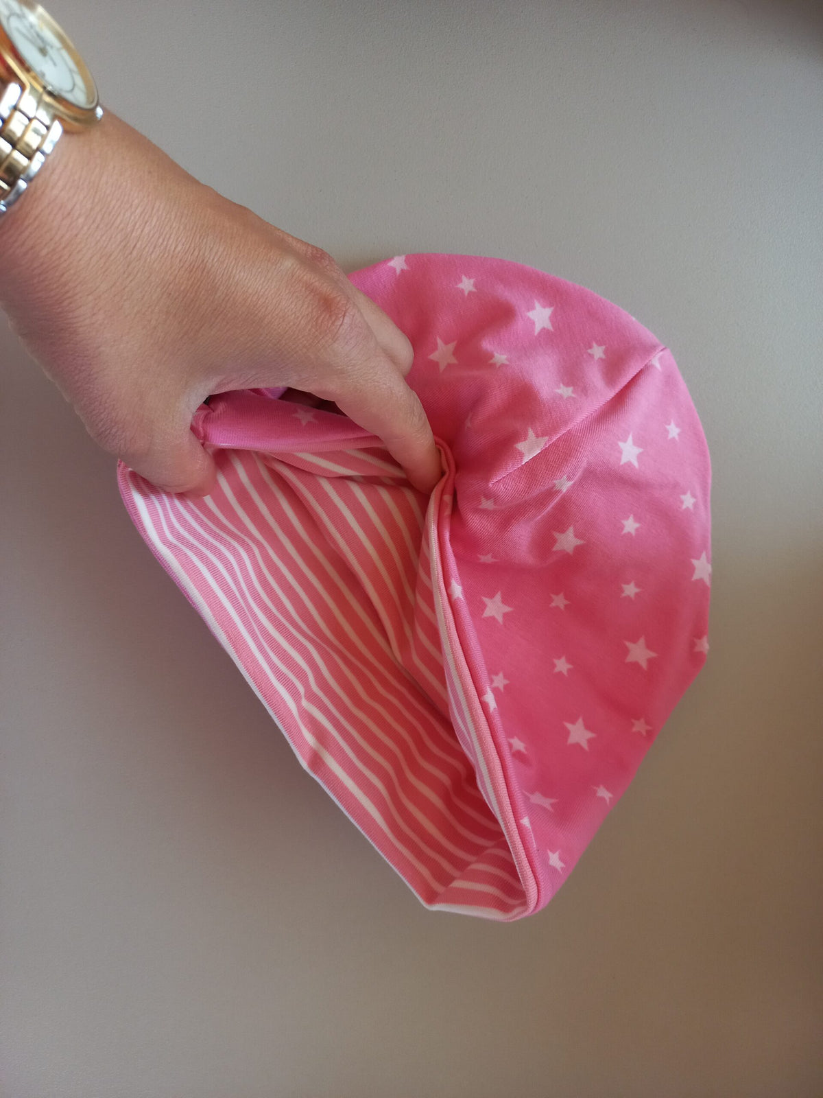 Mütze Sterne pink