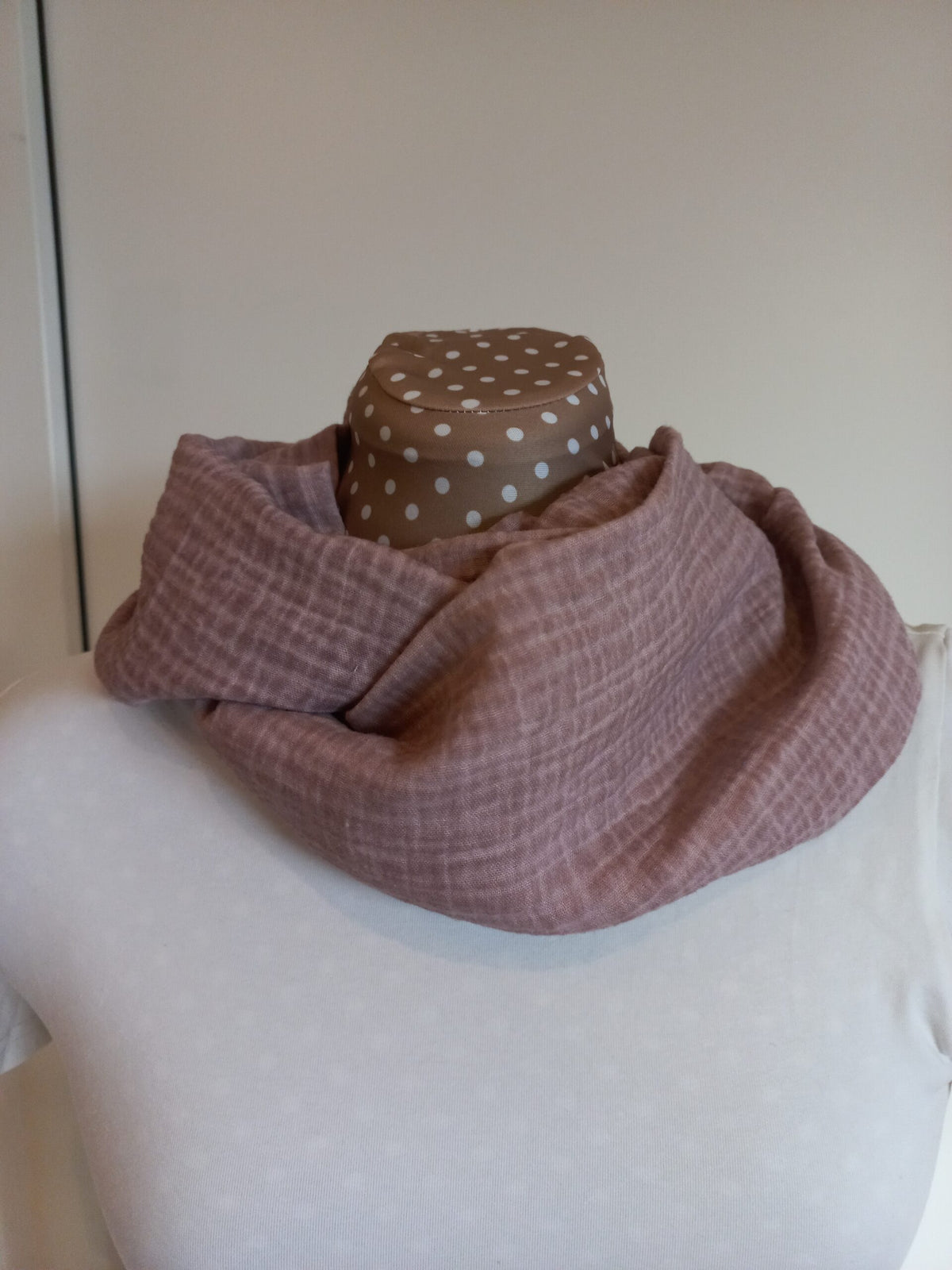 Musselin Wickelschal dirty wash rosa