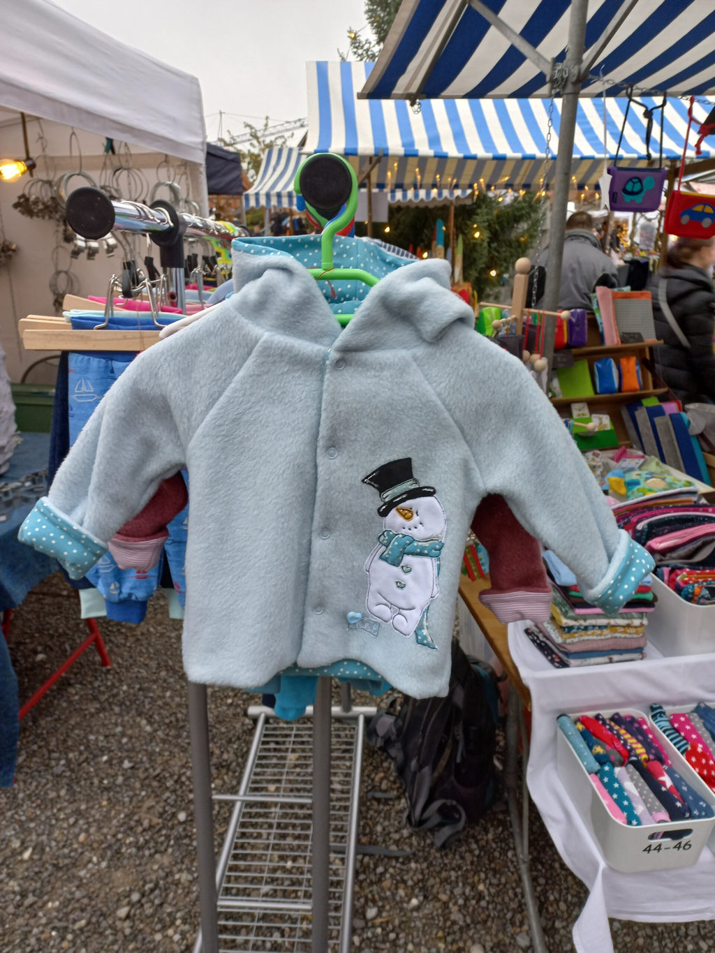 Jacke Gr. 74 hellgrün - Schneemann