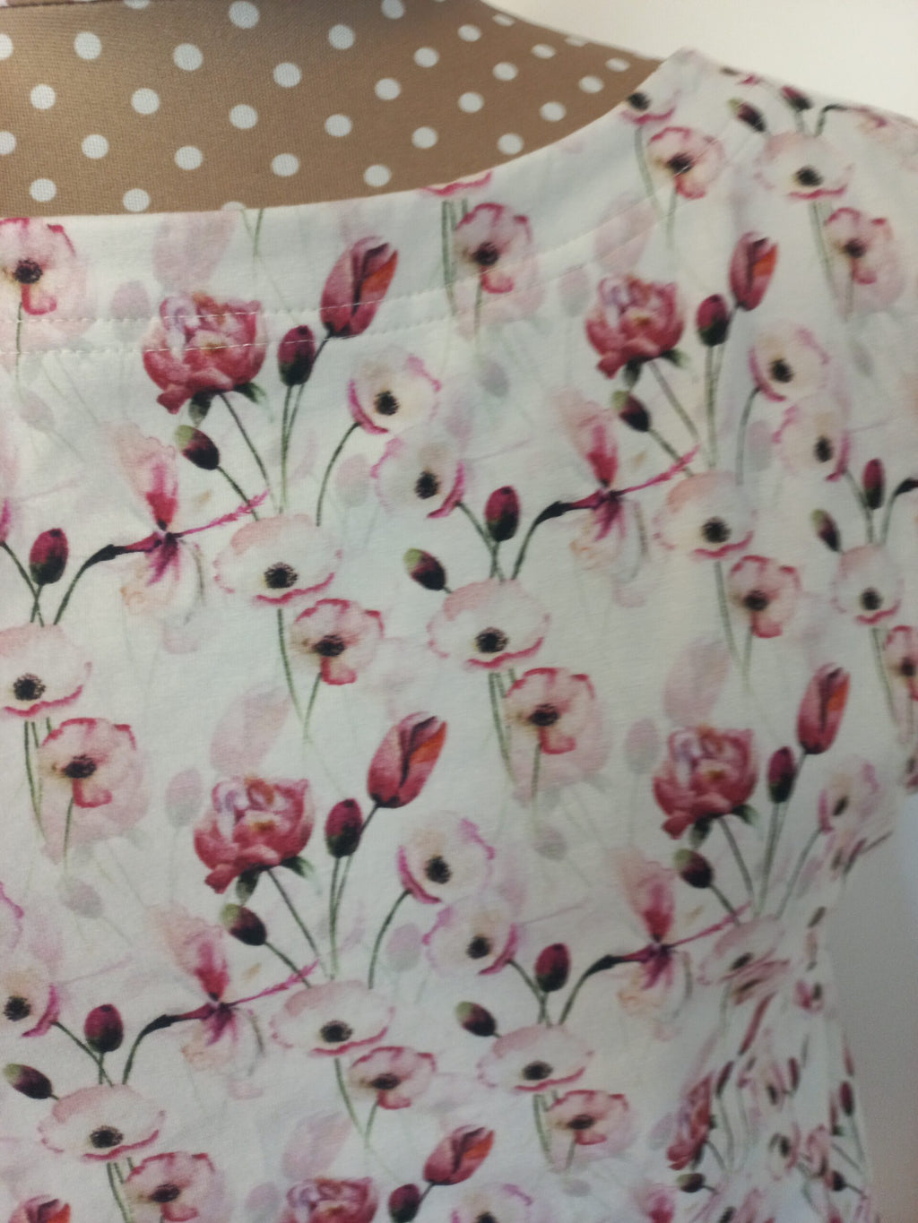 Damenshirt Blumen rosa Gr. 38