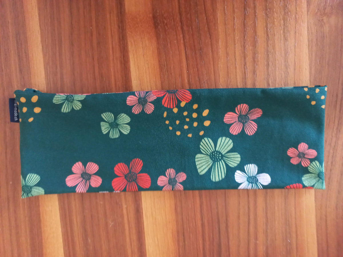 Stirnband Blumen grün