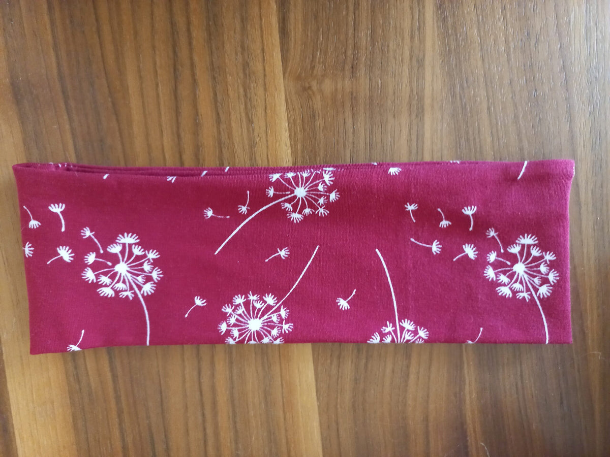 Stirnband Pusteblumen rot