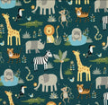 Bio Jersey Jungle-Tiere (GOTS)