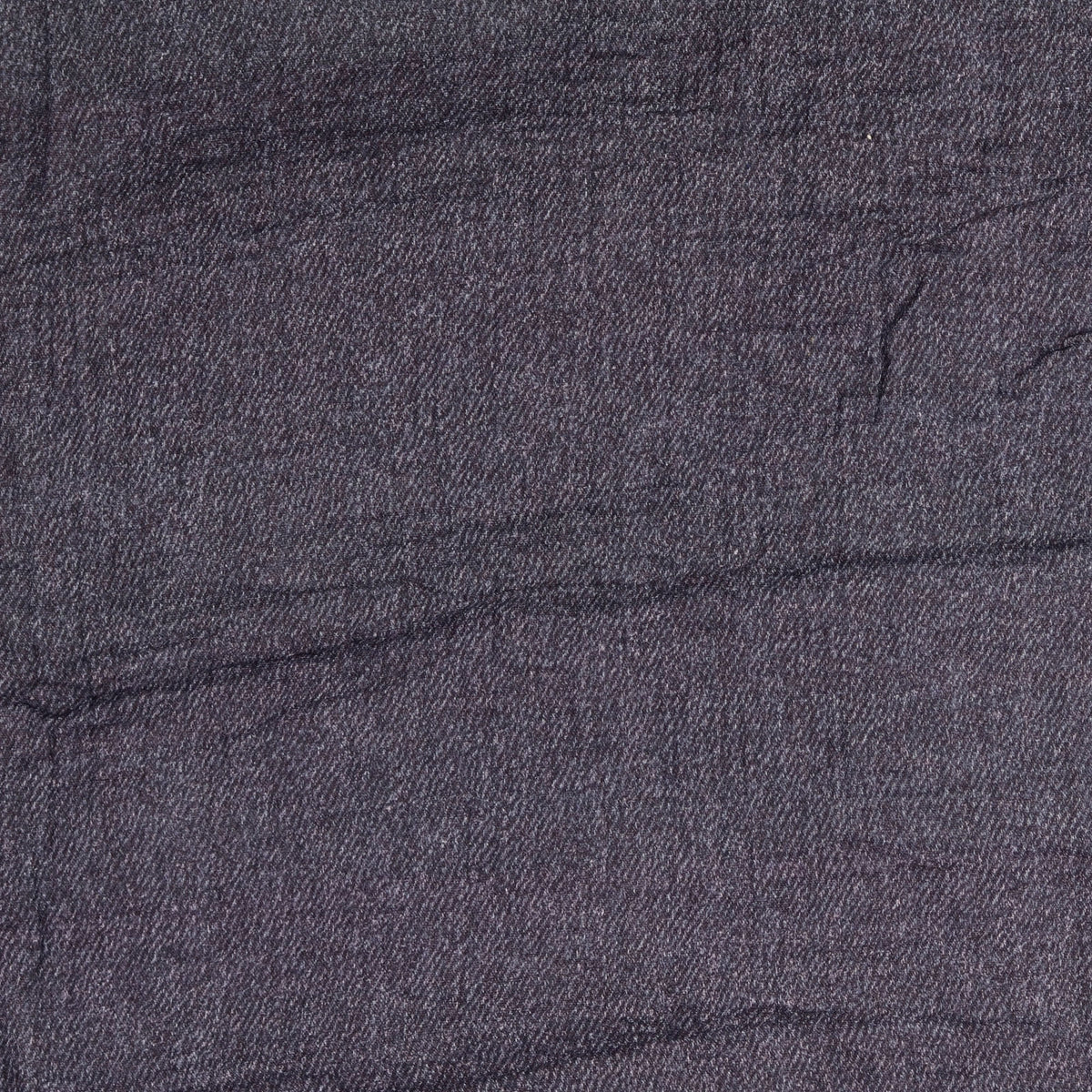 Double Gauze Jeansdruck dunkelgrau