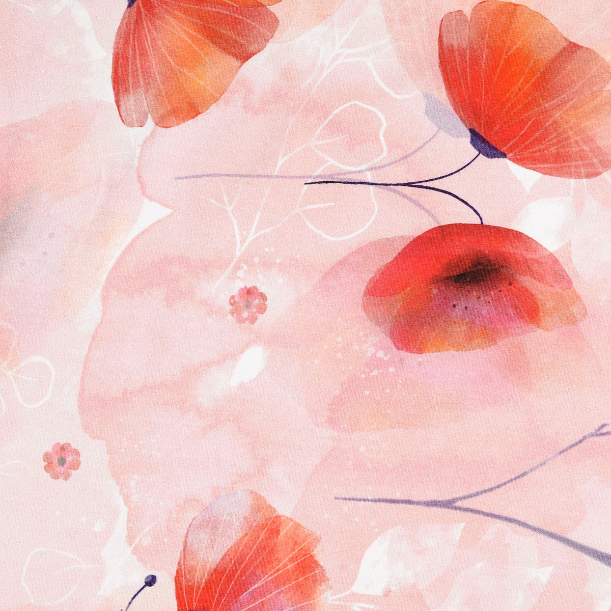 Jersey Mohnblumen rot