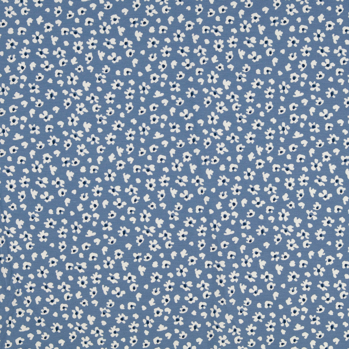 Jersey Streublumen blau