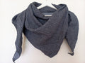 Musselin Dreiecksschal grau - used look