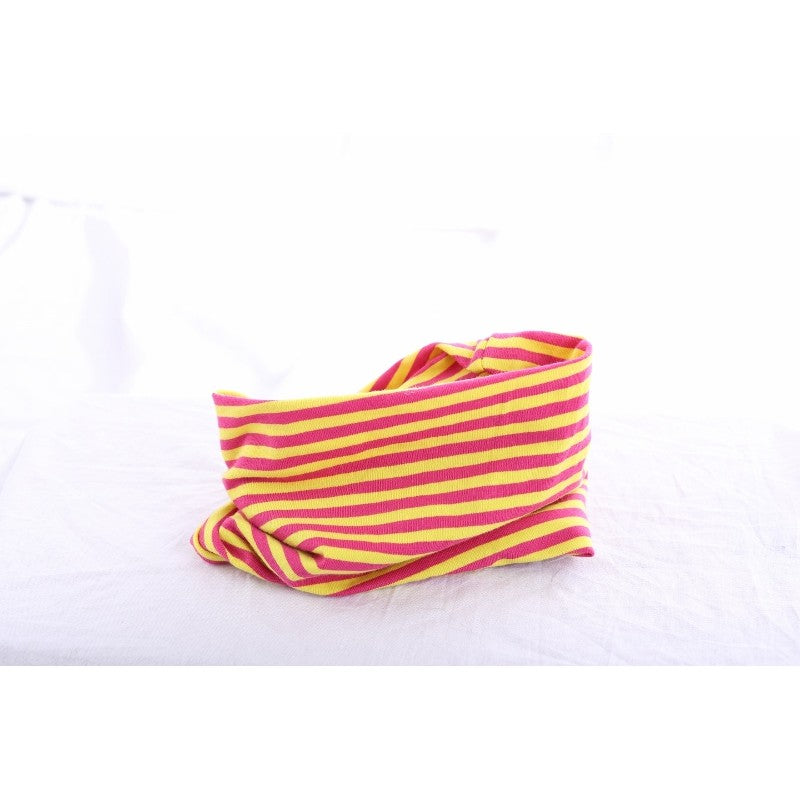Loop pink/gelb gestreift