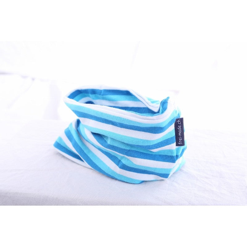 Loop blau/türkis/weiss gestreift